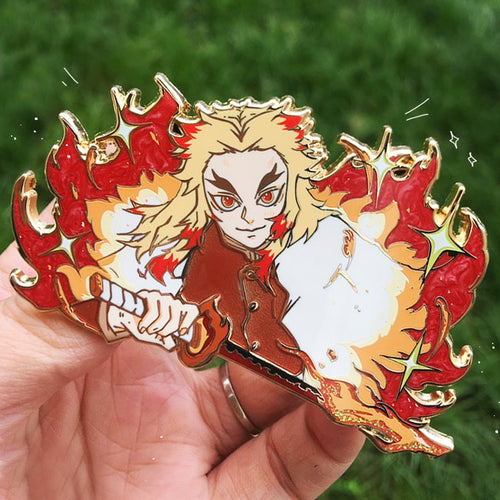 Fire Lion boy Enamel pin