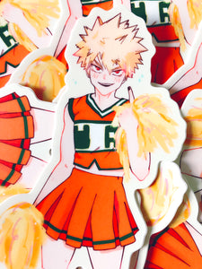 cheerleader baku sticker