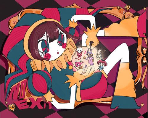 Pomni Circus print 8x10