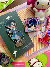 Load image into Gallery viewer, Black Sorrow enamel pin