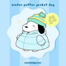 Load image into Gallery viewer, Puffer jacket dog pin