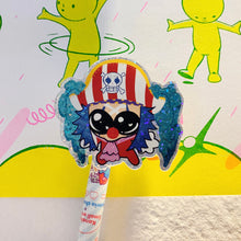 Load image into Gallery viewer, Squished Clown Glitter sticker