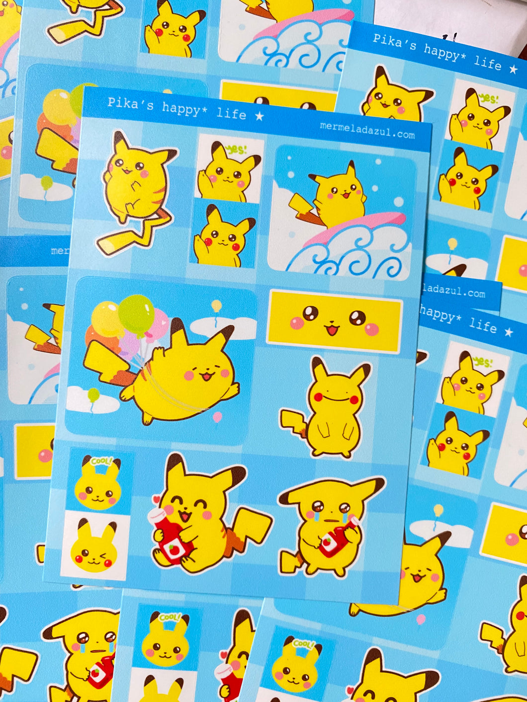 yellow critter sticker sheet