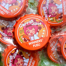 Load image into Gallery viewer, Carrot Juice bottle cap pin