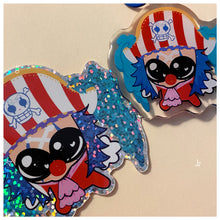 Load image into Gallery viewer, Squished Clown Glitter sticker