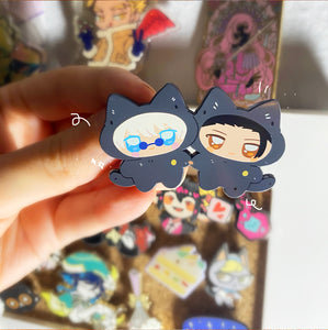 satosugu chimis kitties enamel pin [mixed grade]