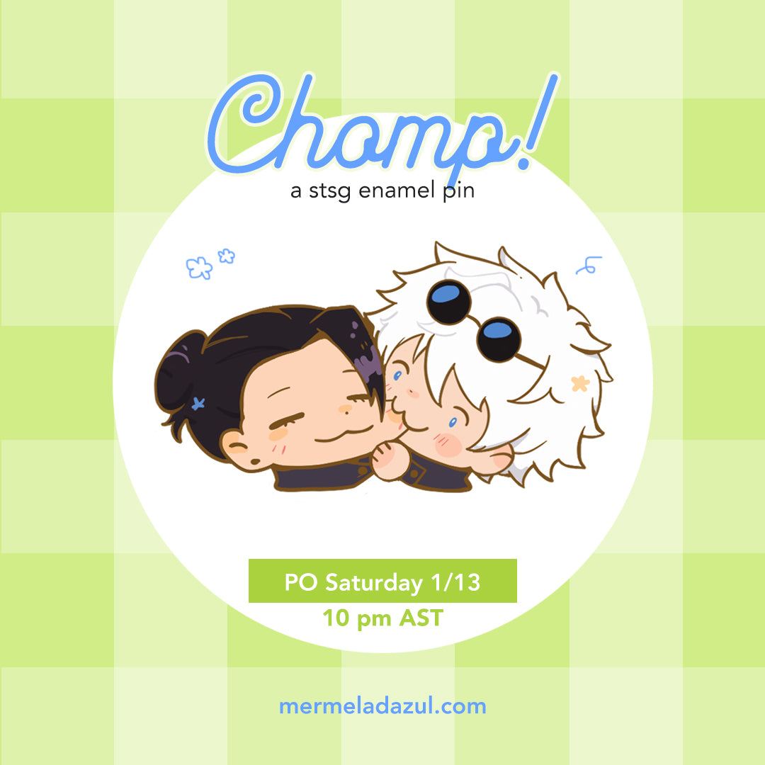 CHOMP! stsg pin (mixed grade) – mermeladazul