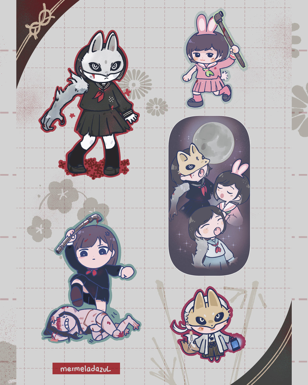 Silent Hill Hinako Sticker sheet