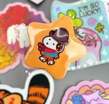 Load image into Gallery viewer, cowboy snoo star badge