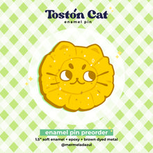 Load image into Gallery viewer, Toston Cat Enamel Pin