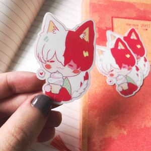 Set of TWO - Icy Hot Kitty Sticker