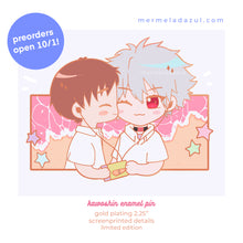 Load image into Gallery viewer, Chibi beach date enamel pin
