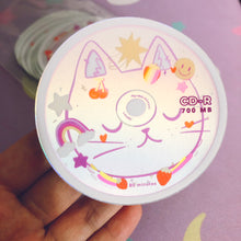 Load image into Gallery viewer, cat cd-r soft holo sticker